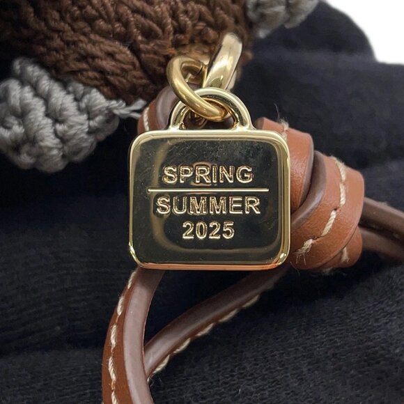 MIUMIU Technical Yarn Trick Bag Charm Recycled Polyester Gray/Brown/Red 5TT260 - Picture 13 of 14